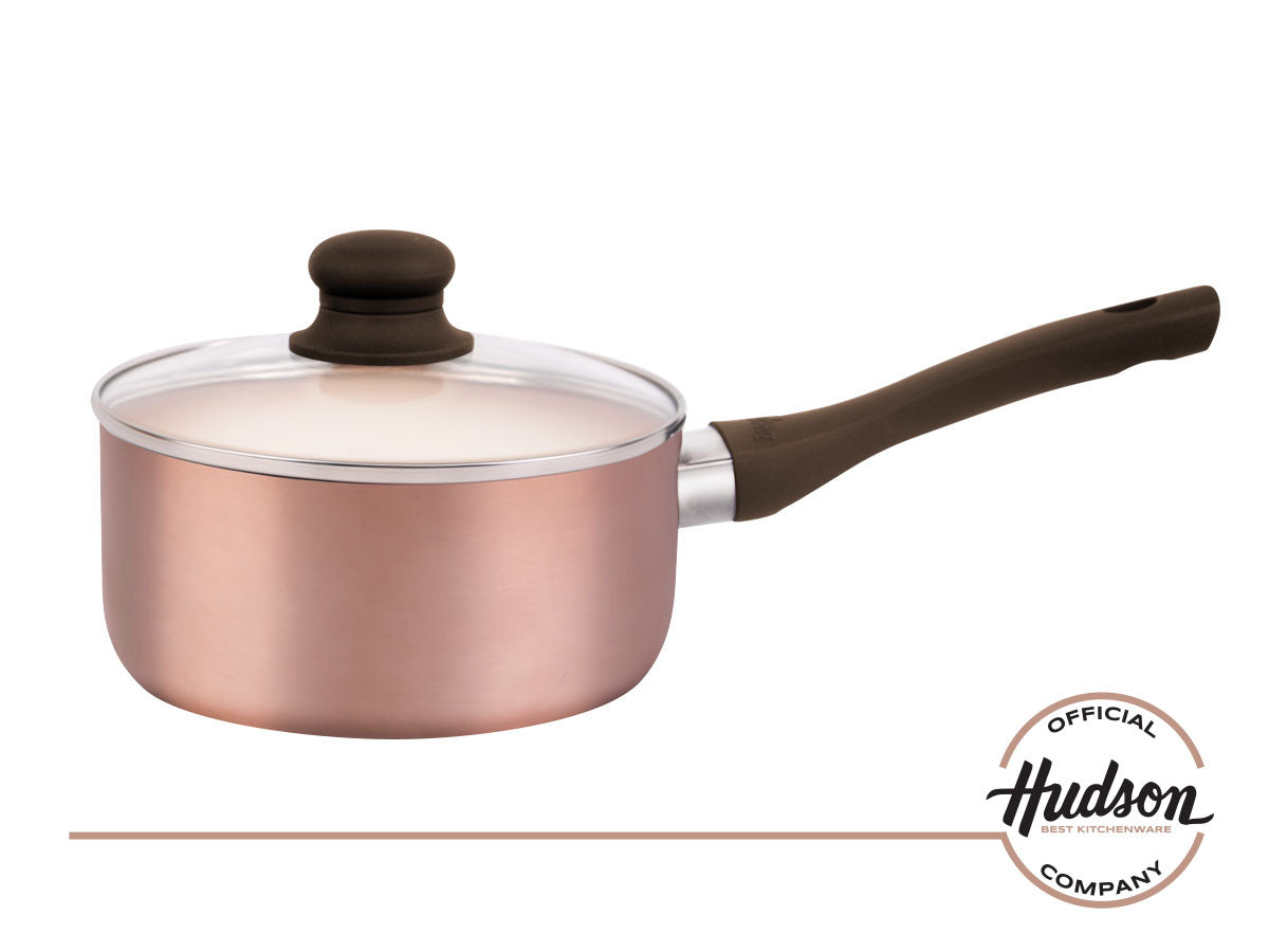 Cacerola De Aluminio Hudson Con Antiadherente Ceramico 18 Cm