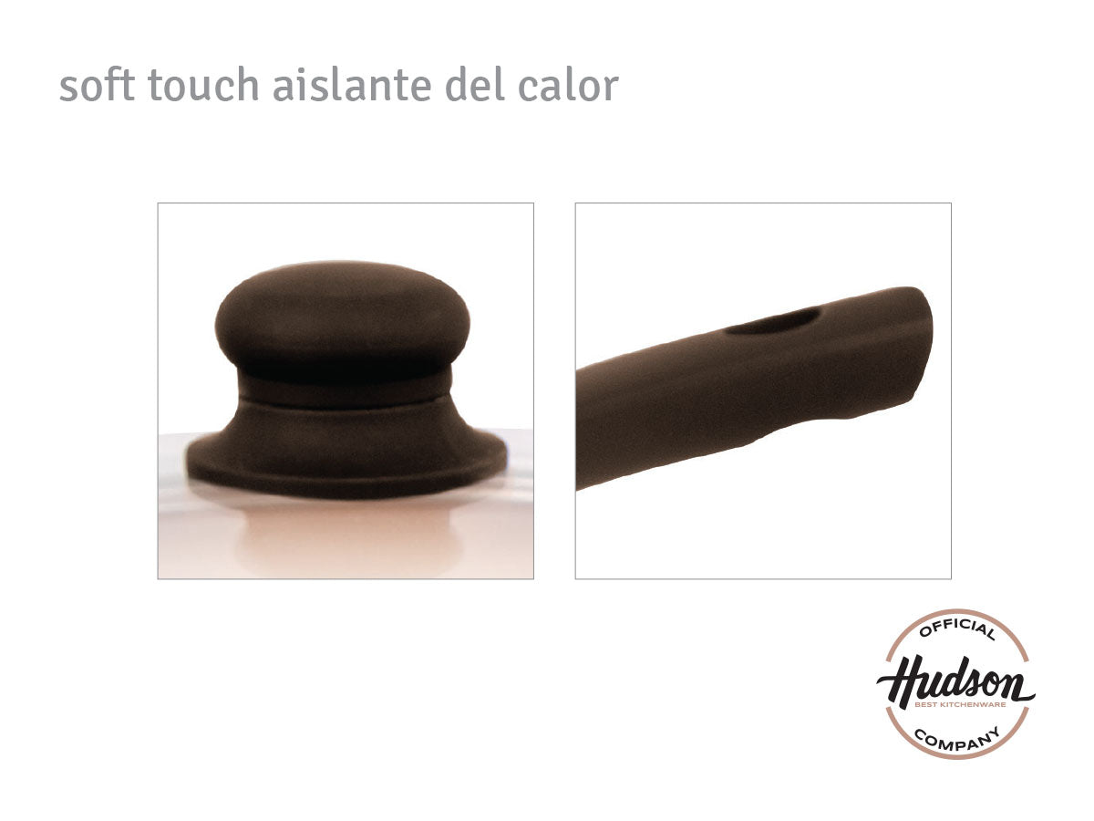 Cacerola De Aluminio Hudson Con Antiadherente Ceramico 18 Cm