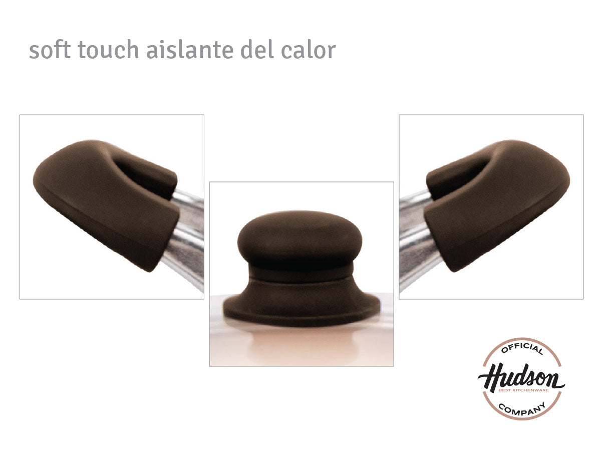 Cacerola Aluminio 24 cm c/ Antiadherente Ceramico Cobre