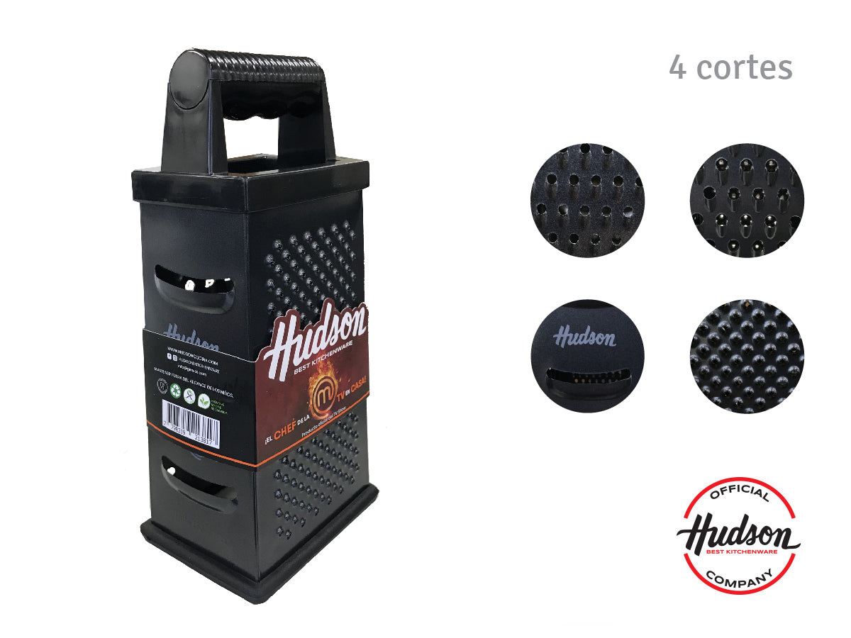 Rallador Acero Inoxidable con Antideslizante 4 Caras 23 cm Masterchef