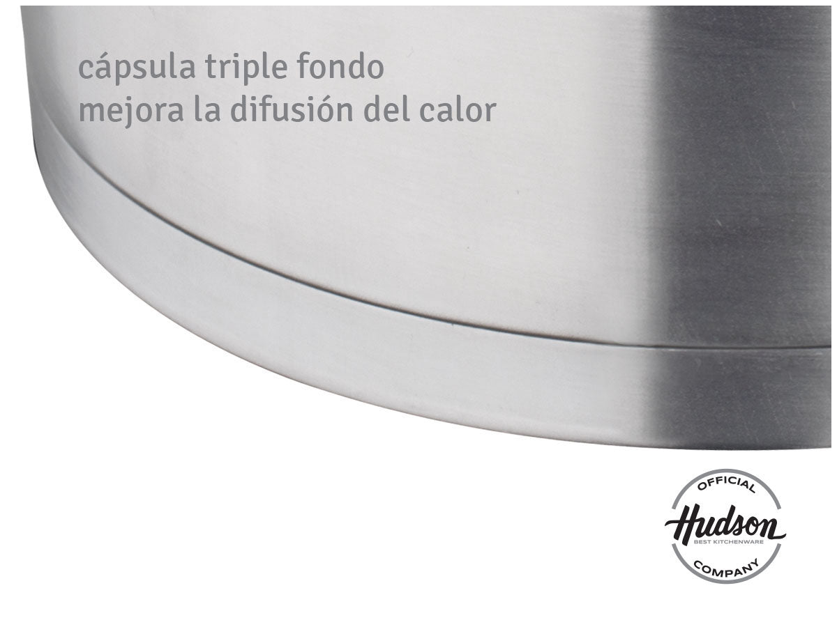 Cacerola de Acero Inoxidable 26 cm