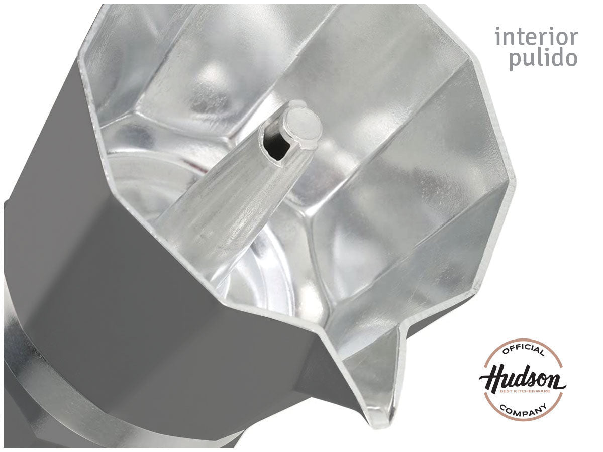 Cafetera Esmaltada Italiana Gris para 6 Pocillos