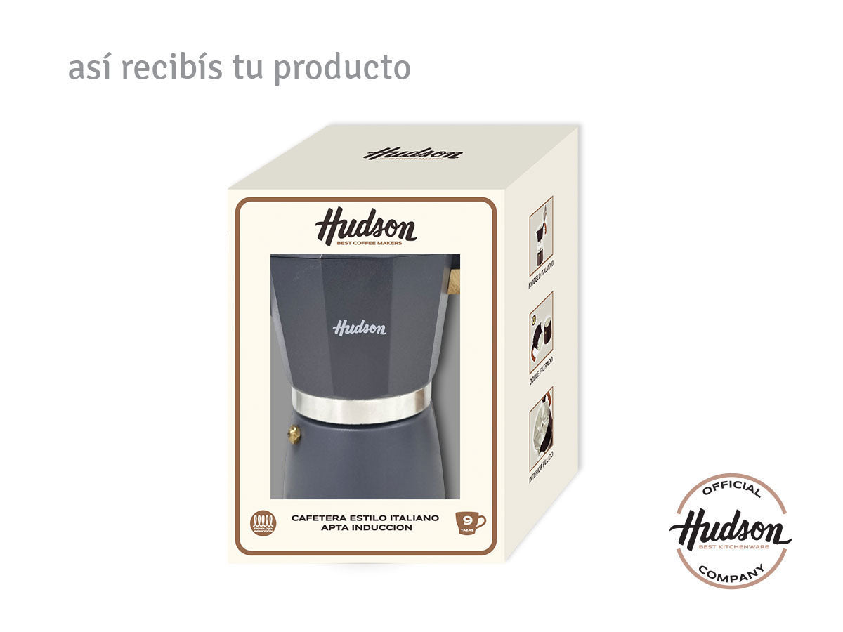 Cafetera Esmaltada Italiana Gris para 6 Pocillos
