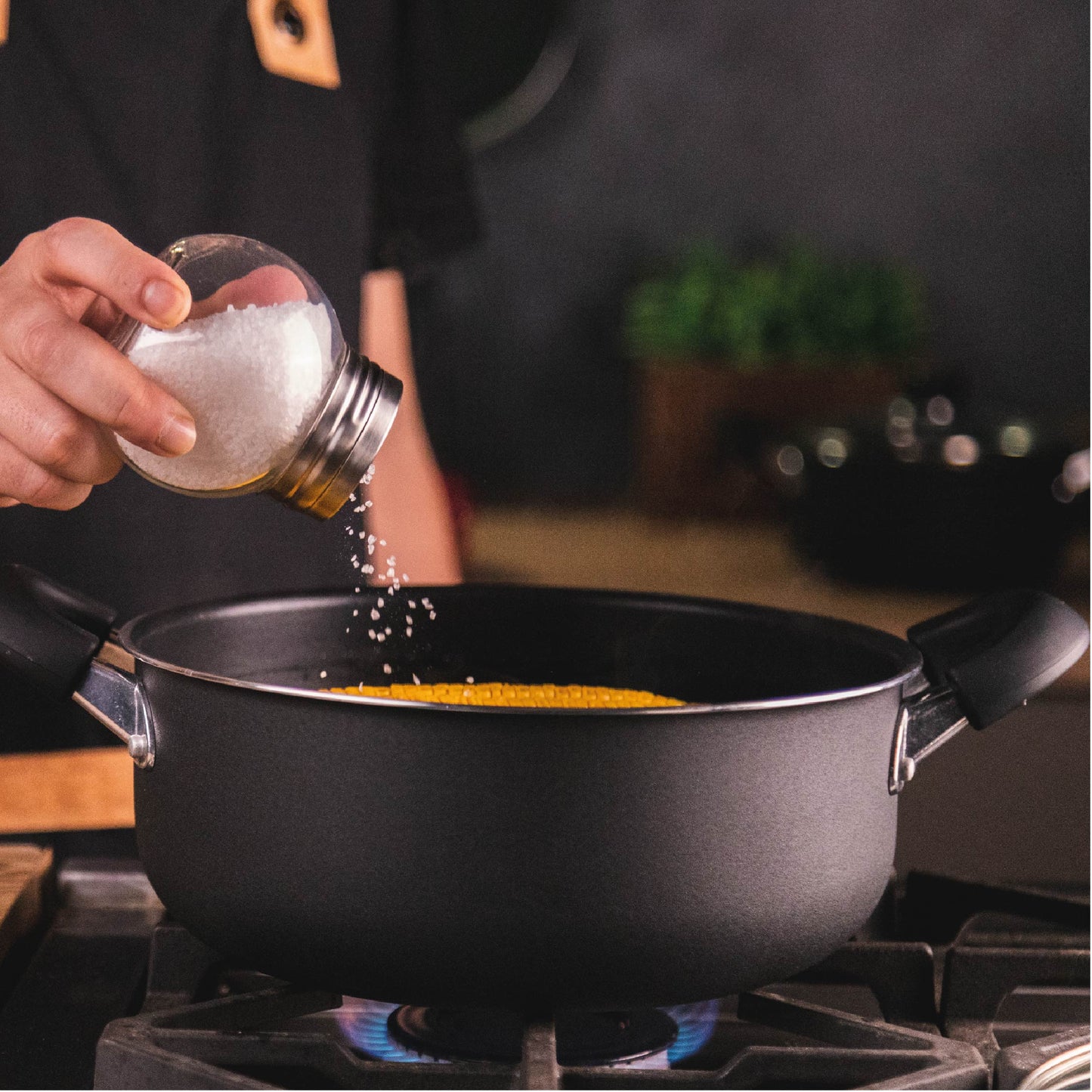 Batería De Cocina Hudson 5 Piezas Antiadherente Aluminio