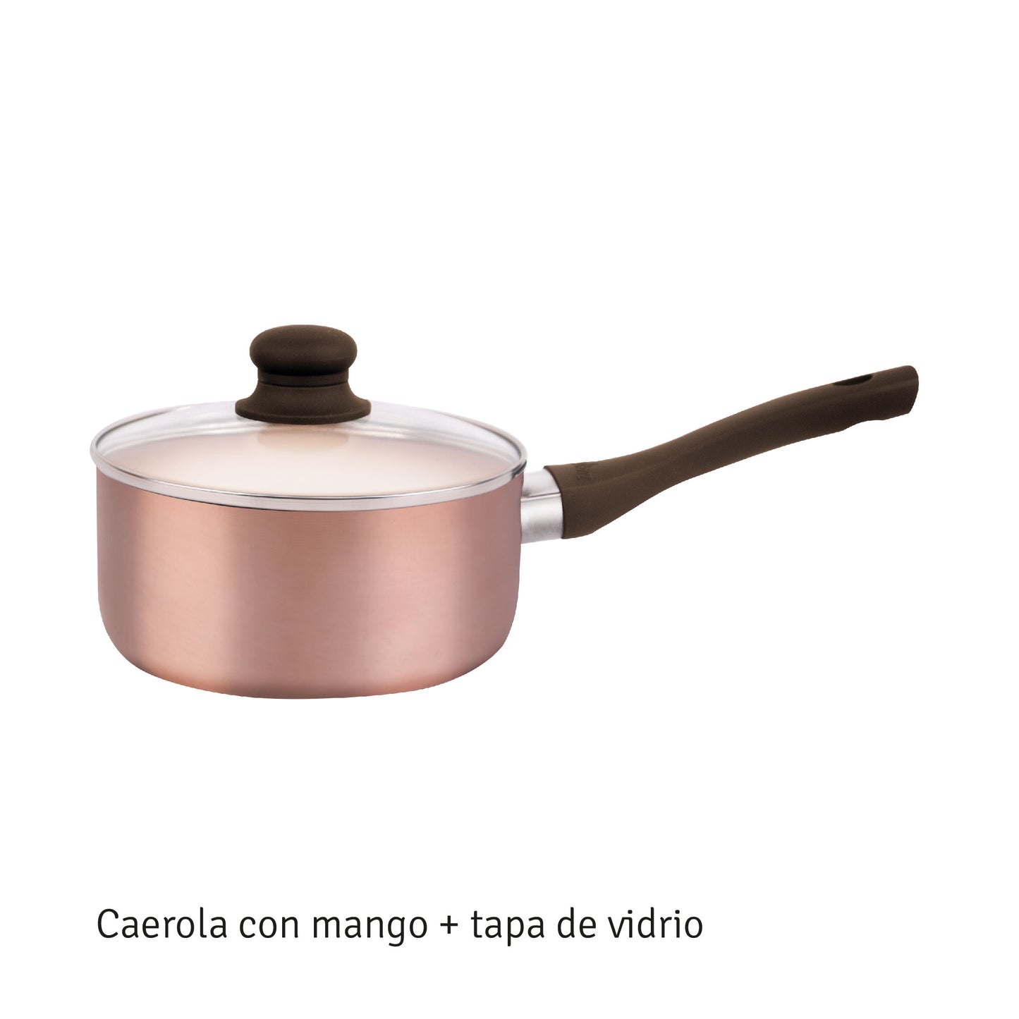 Cacerola De Aluminio Hudson Con Antiadherente Ceramico 18 Cm