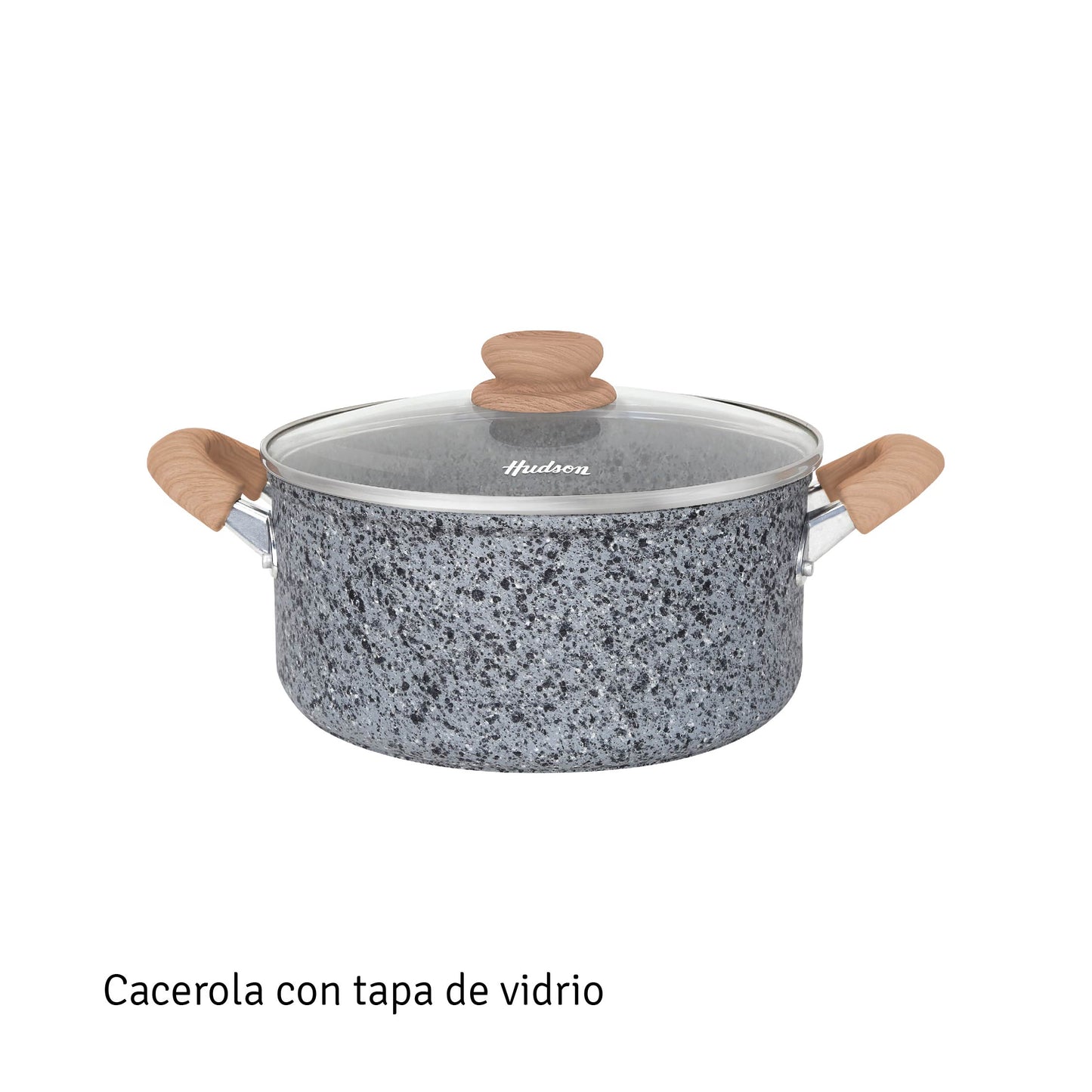 Cacerola Hudson Granito Stone Aluminio Forjado 24cm