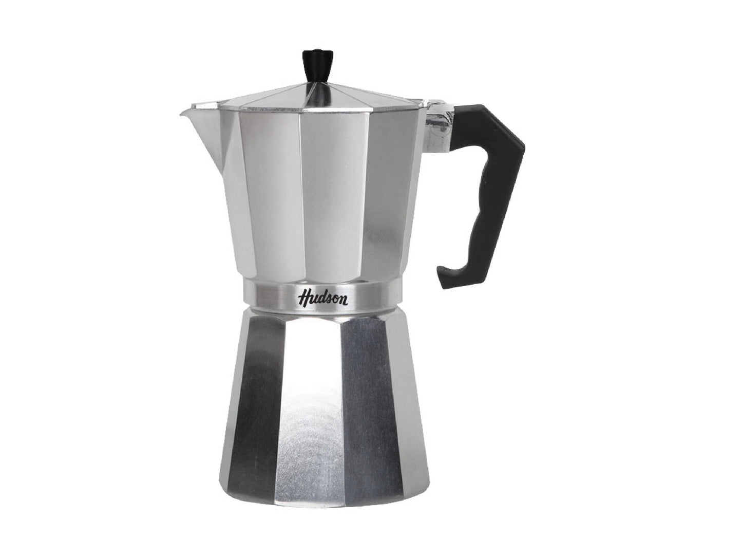 Cafetera Italiana Acero Pulido 12 Pocillos HUDSON