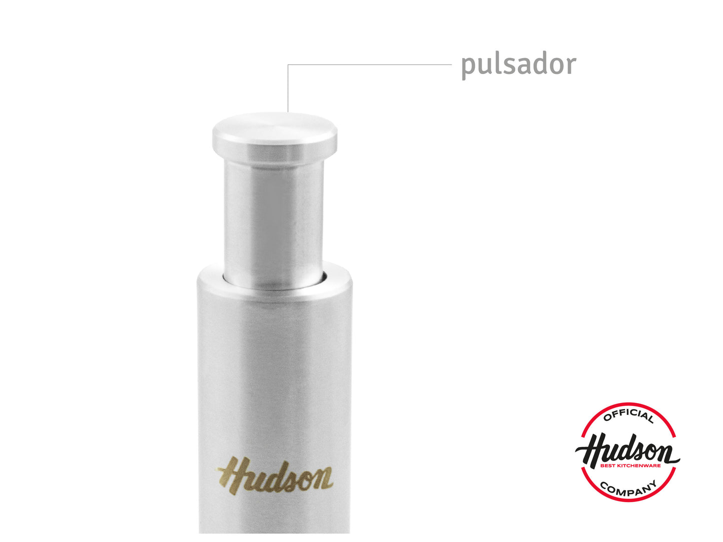 Molinillo De Acero Inoxidable Botón Pulsador Hudson