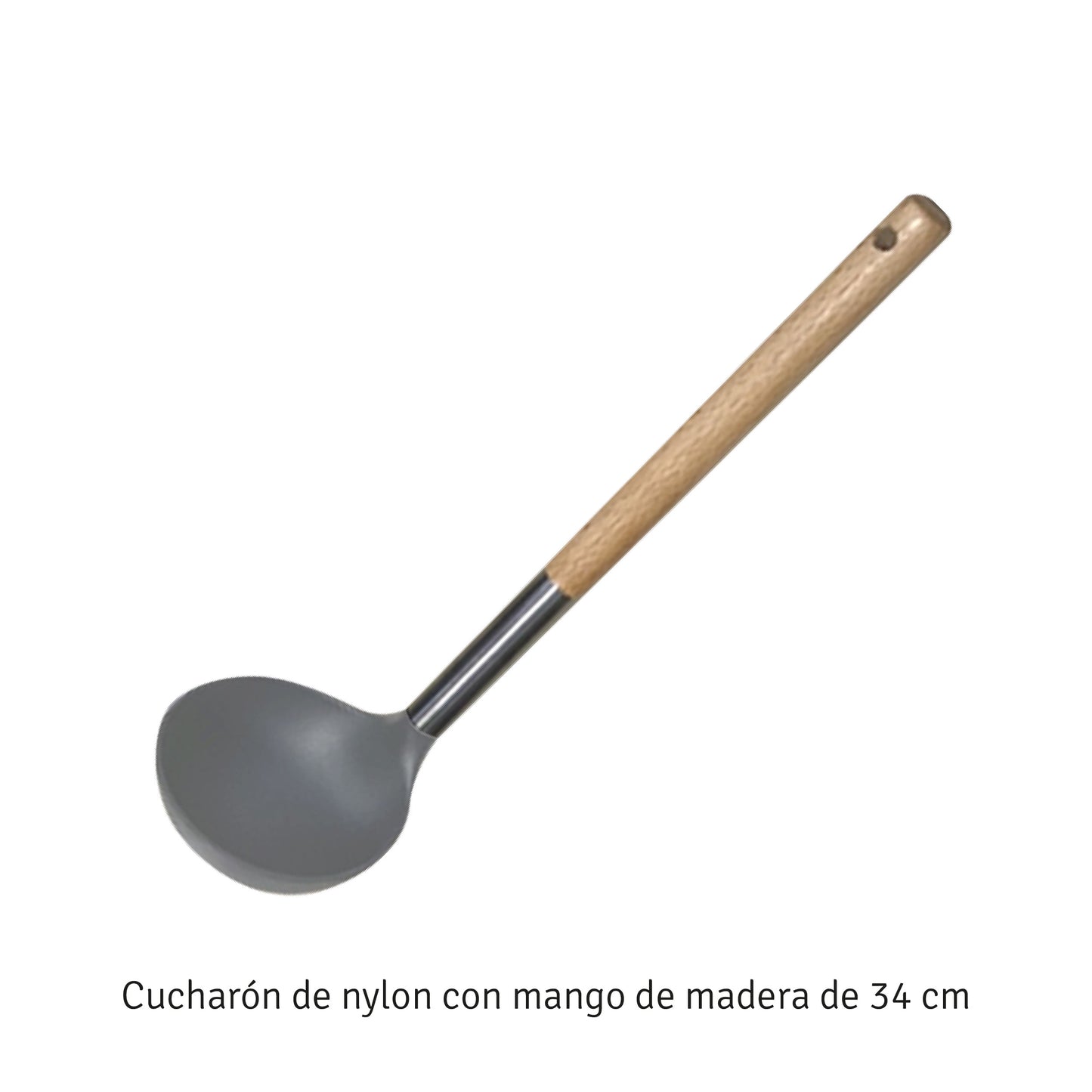 CUCHARON DE NYLON COLOR GRIS