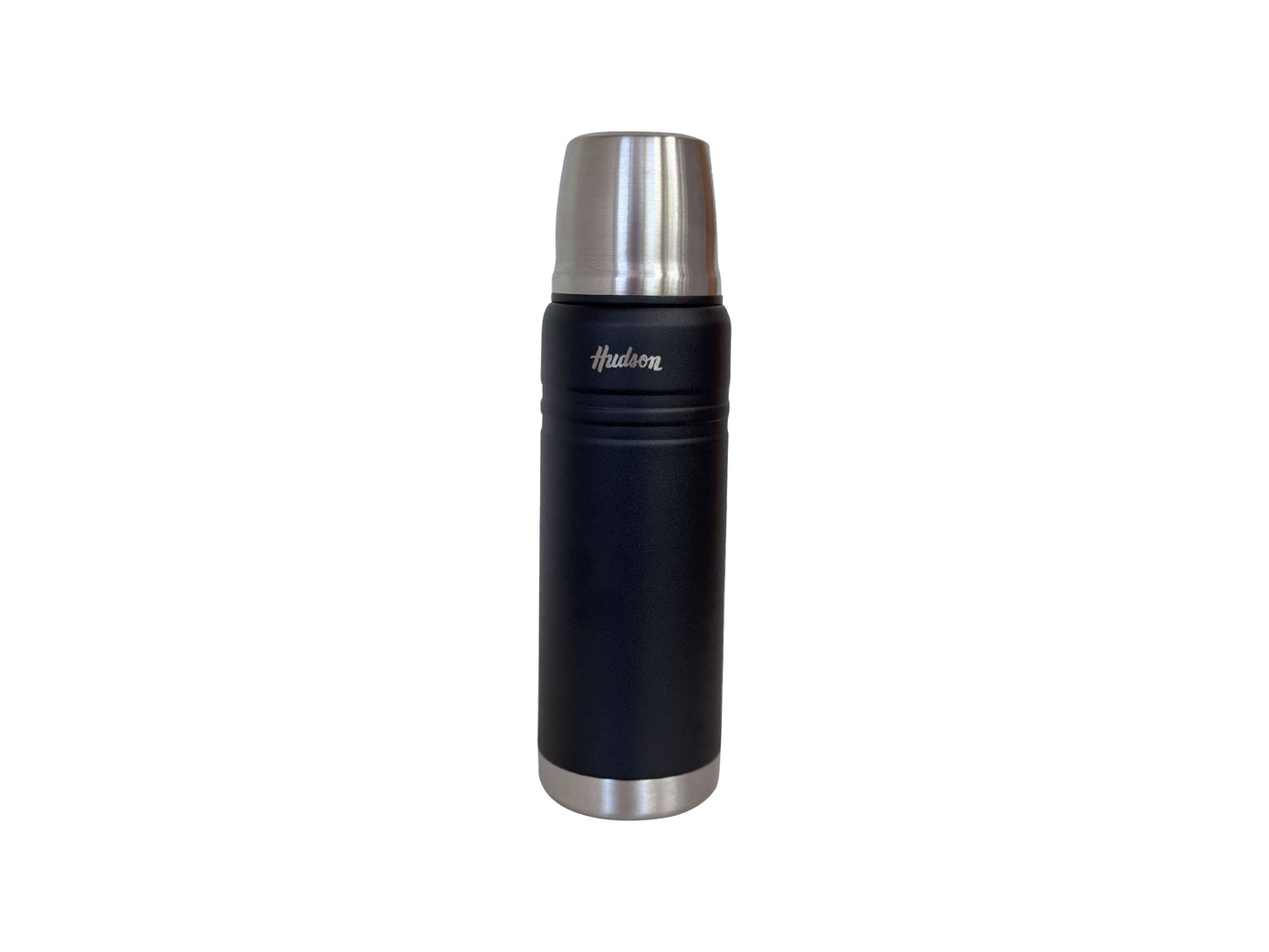 Termo 500 ml Negro de Acero Inoxidable