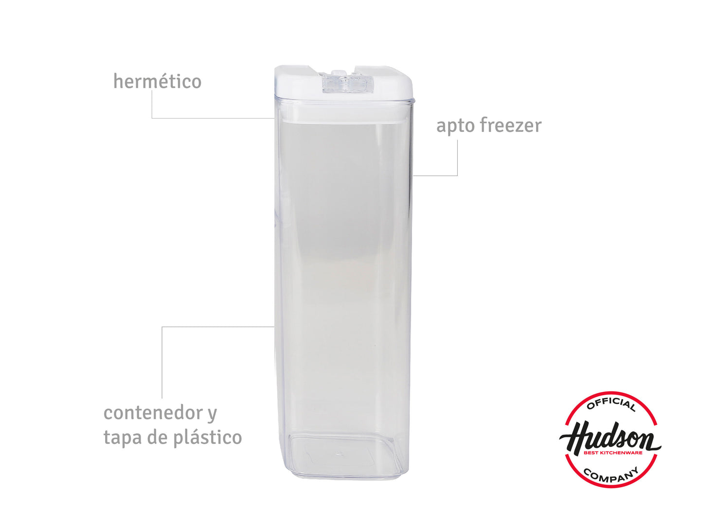 SET FRASCO PLÁSTICO HERMÉTICO CON TAPA X5
