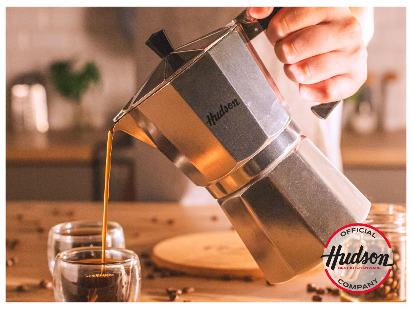 Set de Cafetera de 250ml y Molinillo de Café HUDSON