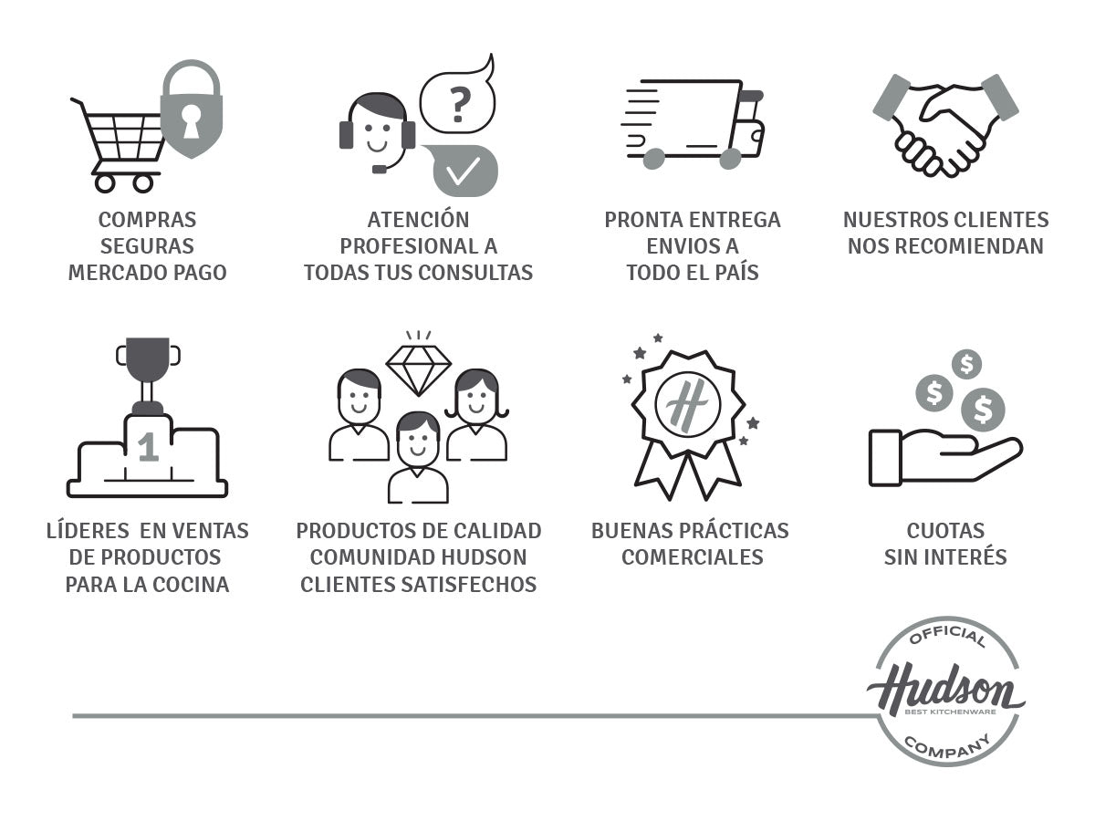 Kit De Ollas Granito Hudson + Jarro + Bifera