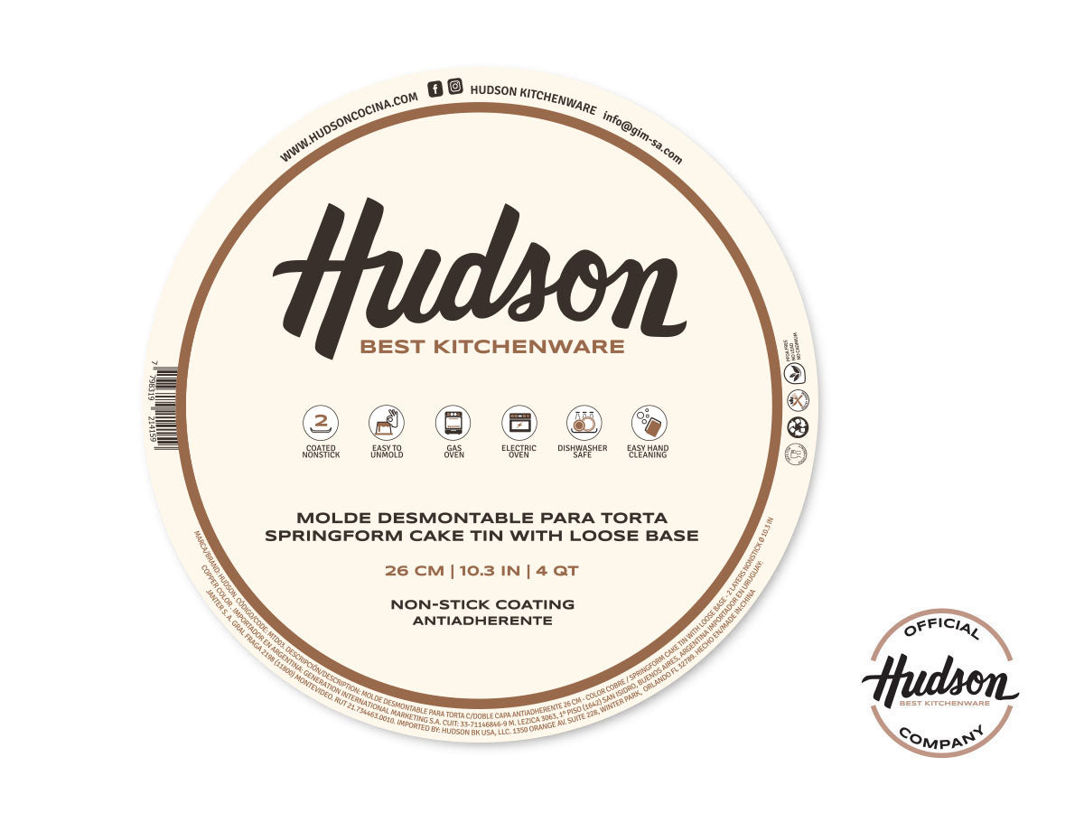 Molde Tortera Hudson Desmontable Antiadherente 26cm