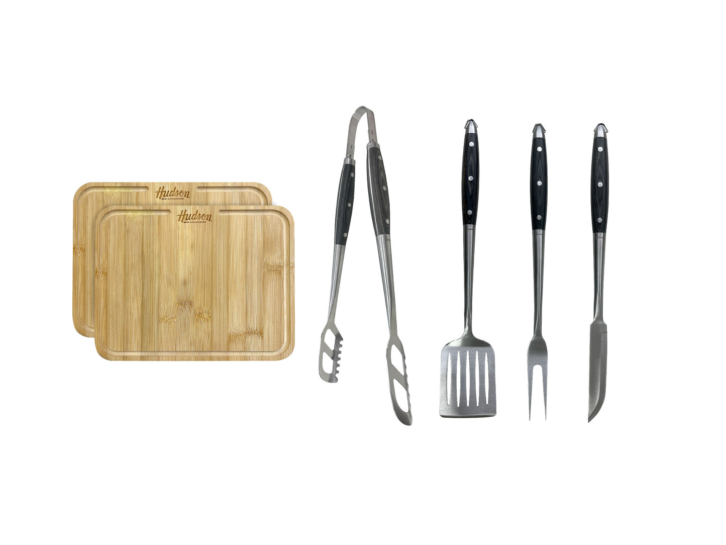 El Set Parrillero x 4 y Platos HUDSON