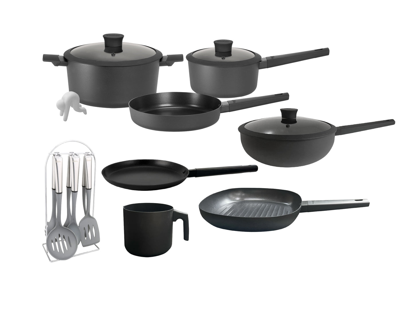 Batería Línea Daily 10 Piezas con Utensilios HUDSON