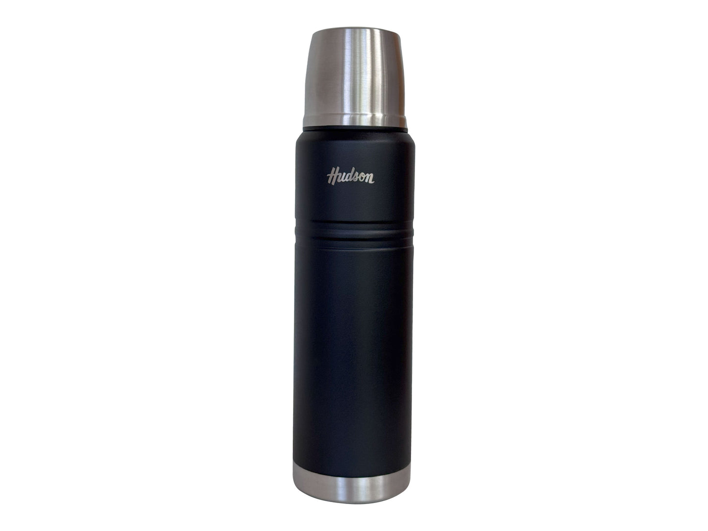 Termo Hudson 1 litro Negro De Acero Inoxidable