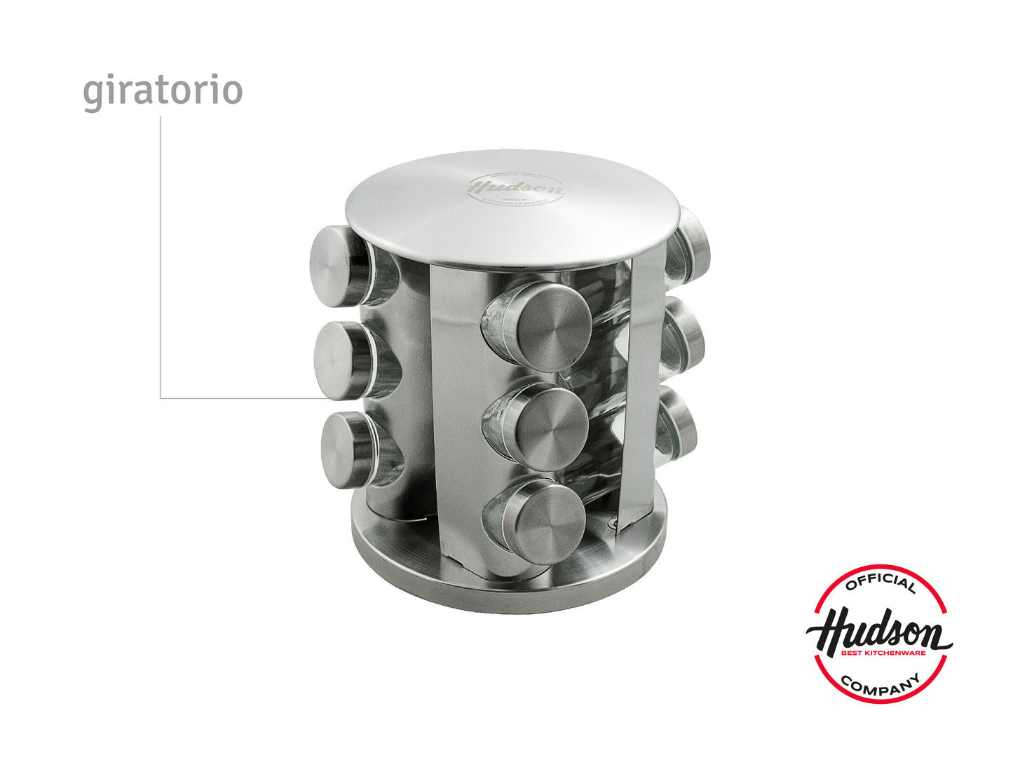 Especiero Giratorio De 12 Jarros Linea Hudson Oficial
