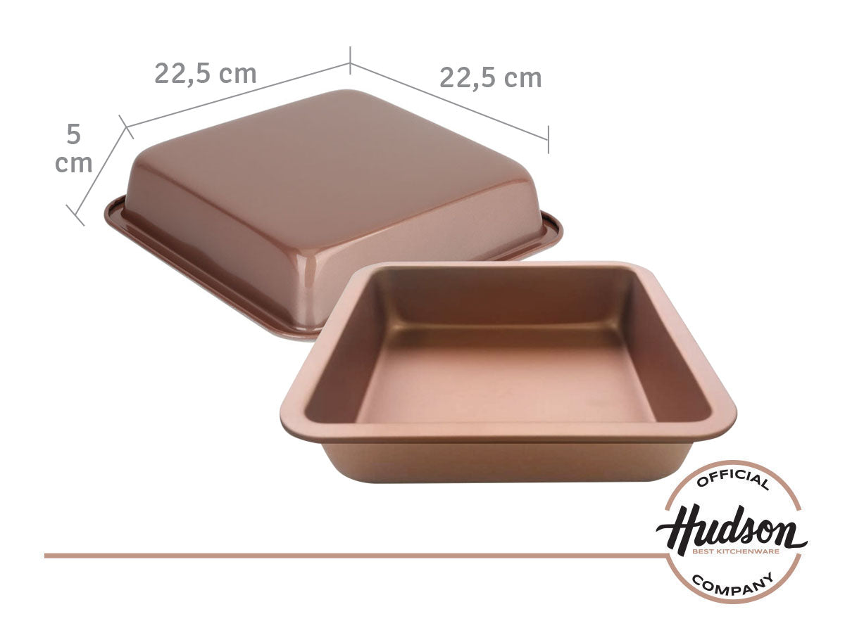 Asadera Cuadrada Hudson Antiadherente 22 Cm