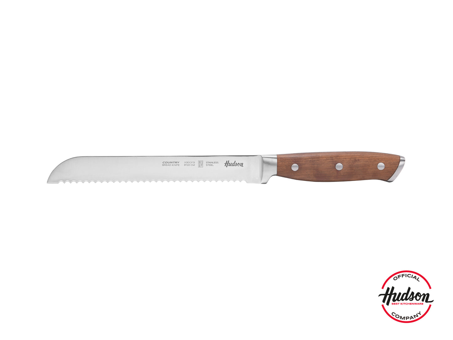 Cuchillo Para Pan Acero Inoxidable Mango Madera