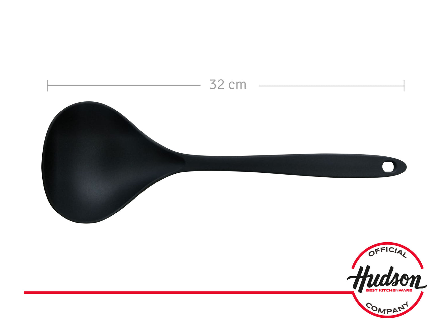 Cucharon Hudson De Nylon Color Gris Oscuro