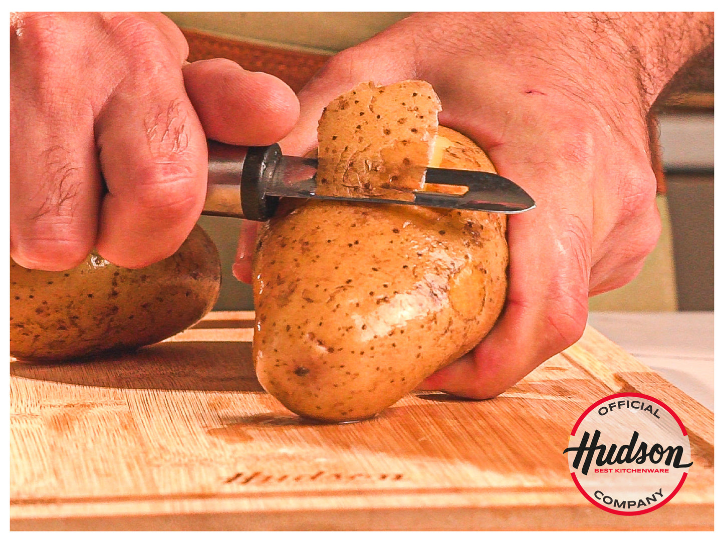 Set Olla Aluminio c/ Antiadherente 22 cm + Pisapapas y Pelapapas de Acero Inoxidable