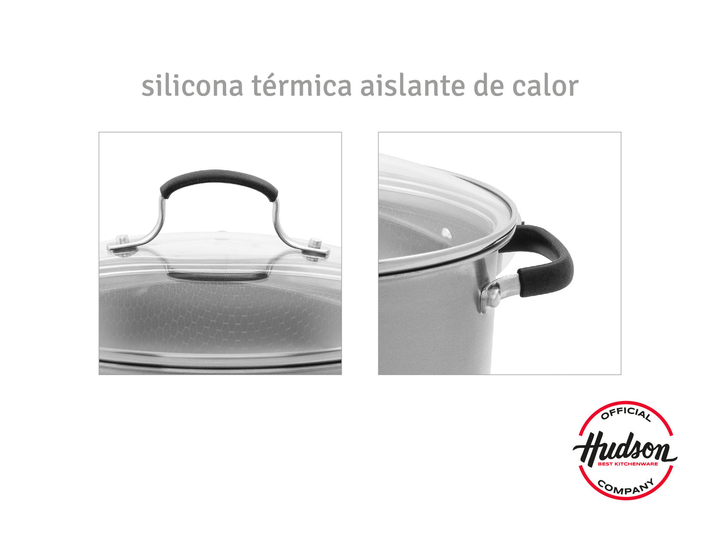 Cacerola Acero Inox 26cm Hudson Oficial Antiadherente