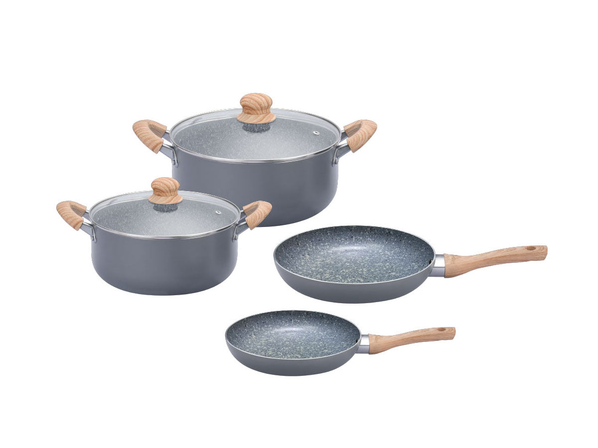 Kit Ollas Granito Hudson 20 Y 26cm + Sartenes 22 Y 26cm