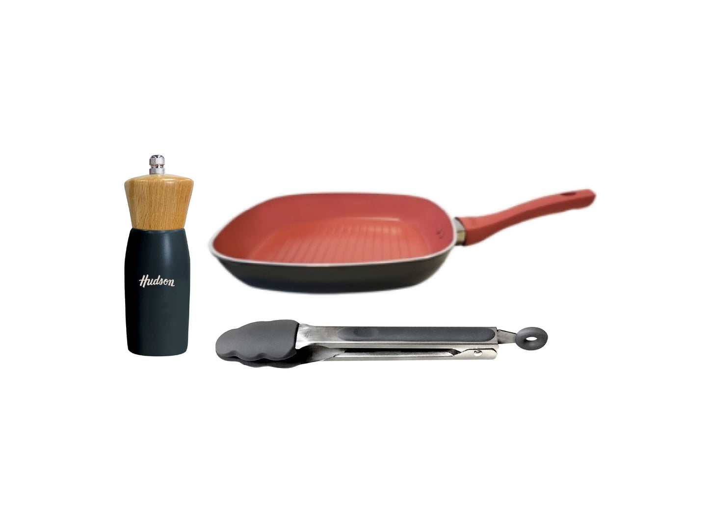 Set de Bifera Inducción, Molinillo y Pinza HUDSON