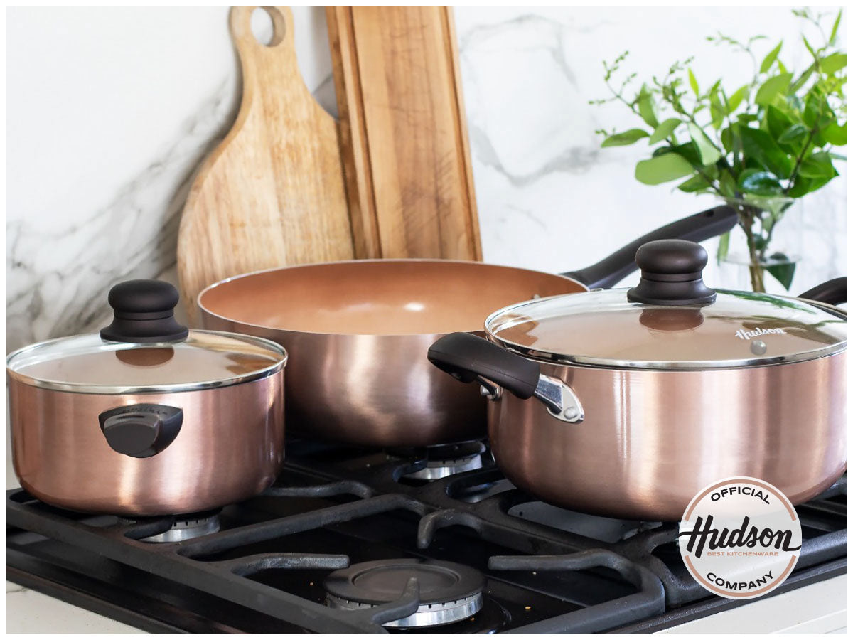 Batería 9 Piezas Línea Cobre HUDSON