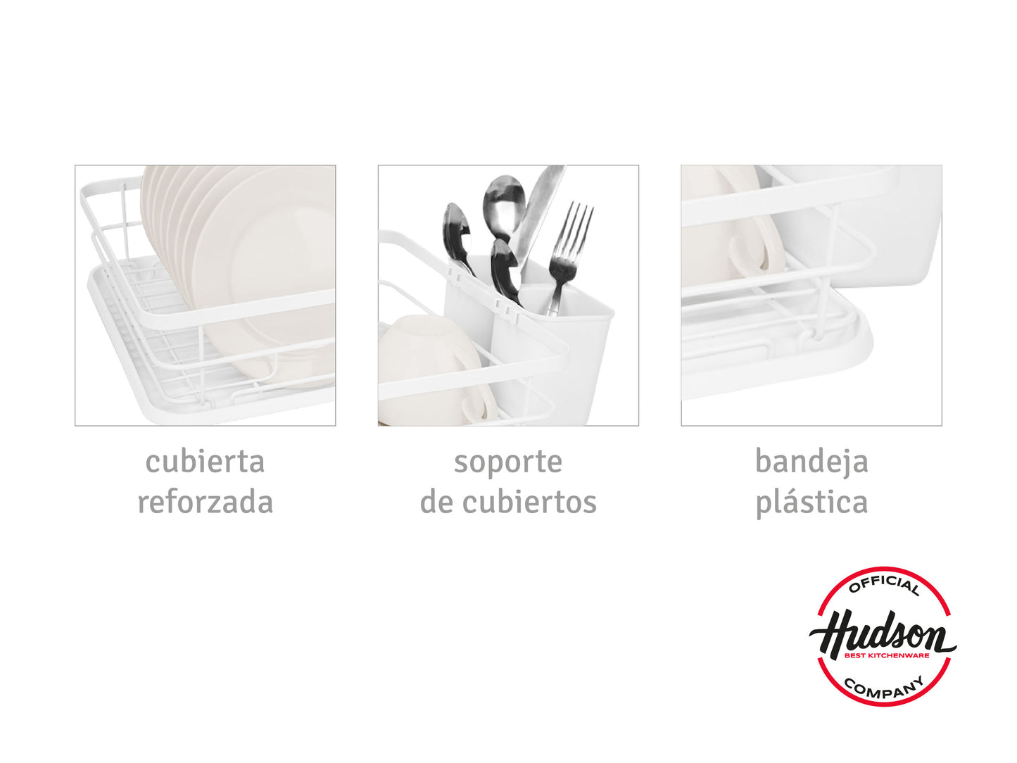 Escurridor De Platos Blanco 1 Piso Nuevo Linea Hudson Cocina