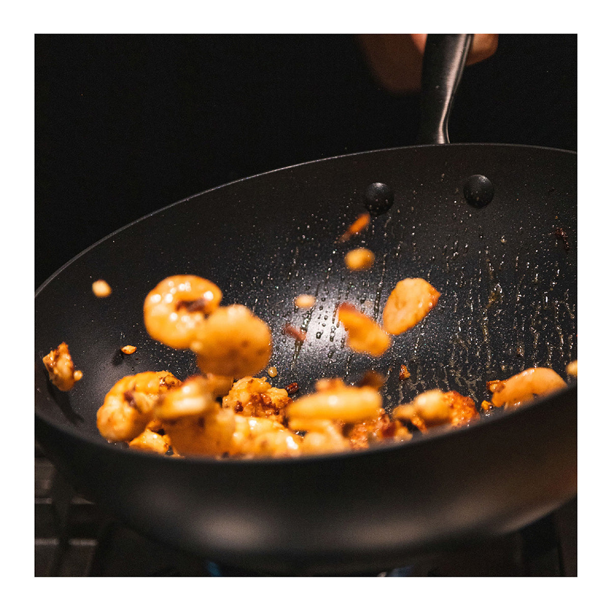 Wok De Aluminio Negro Antiadherente Total Black 28 Cm