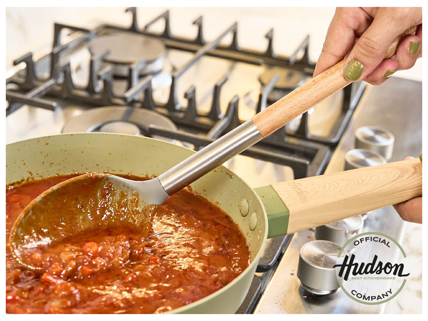 Batería De Cocina de 7 Piezas Línea Olive