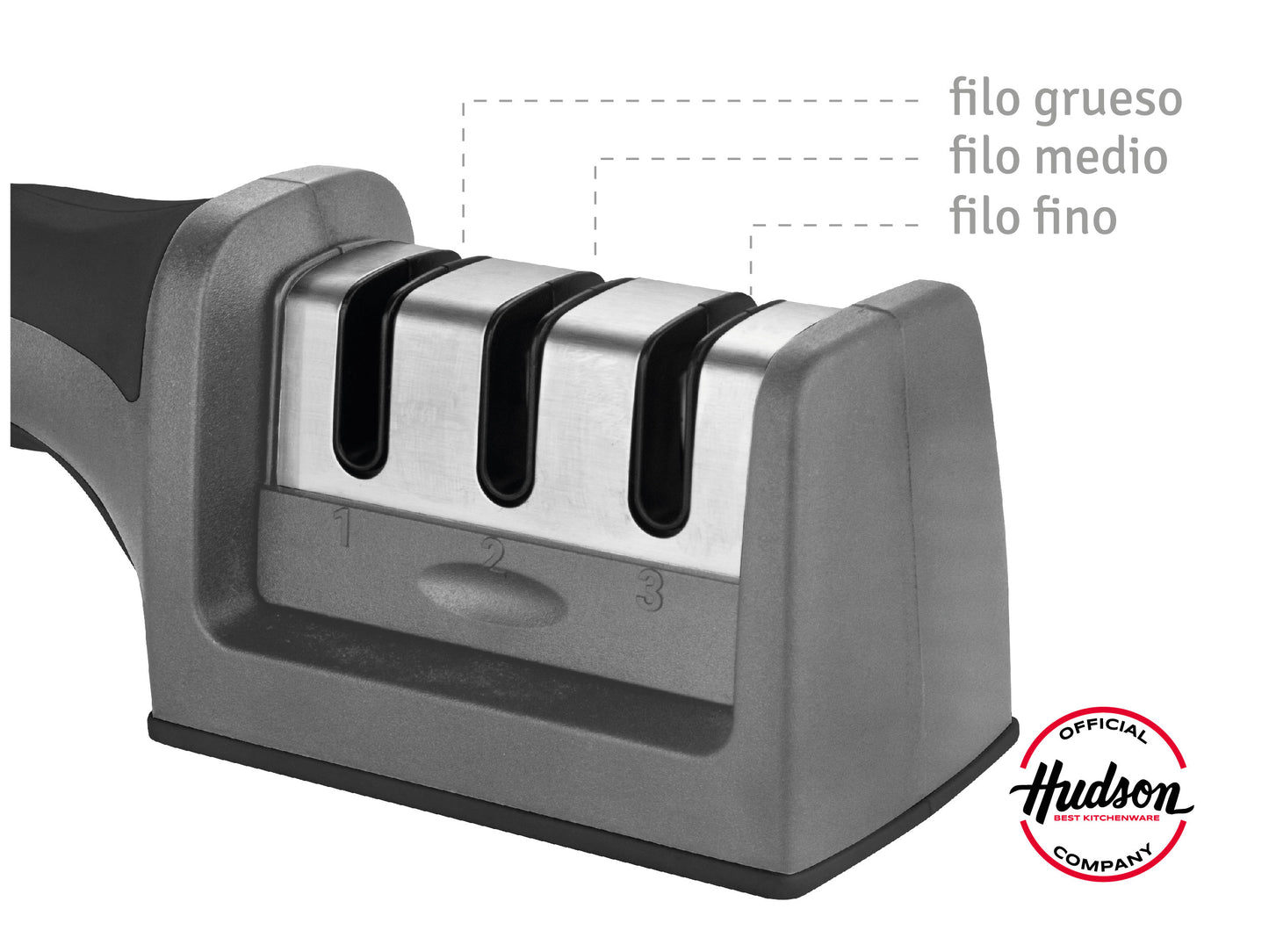 Afilador Afila Cuchillo Profesional Hudson Piedra Cerámica
