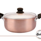 Cacerola Aluminio 24 cm c/ Antiadherente Ceramico Cobre