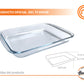 Asadera Hudson Vidrio Templado Rectangular Horno 29.5 Cm