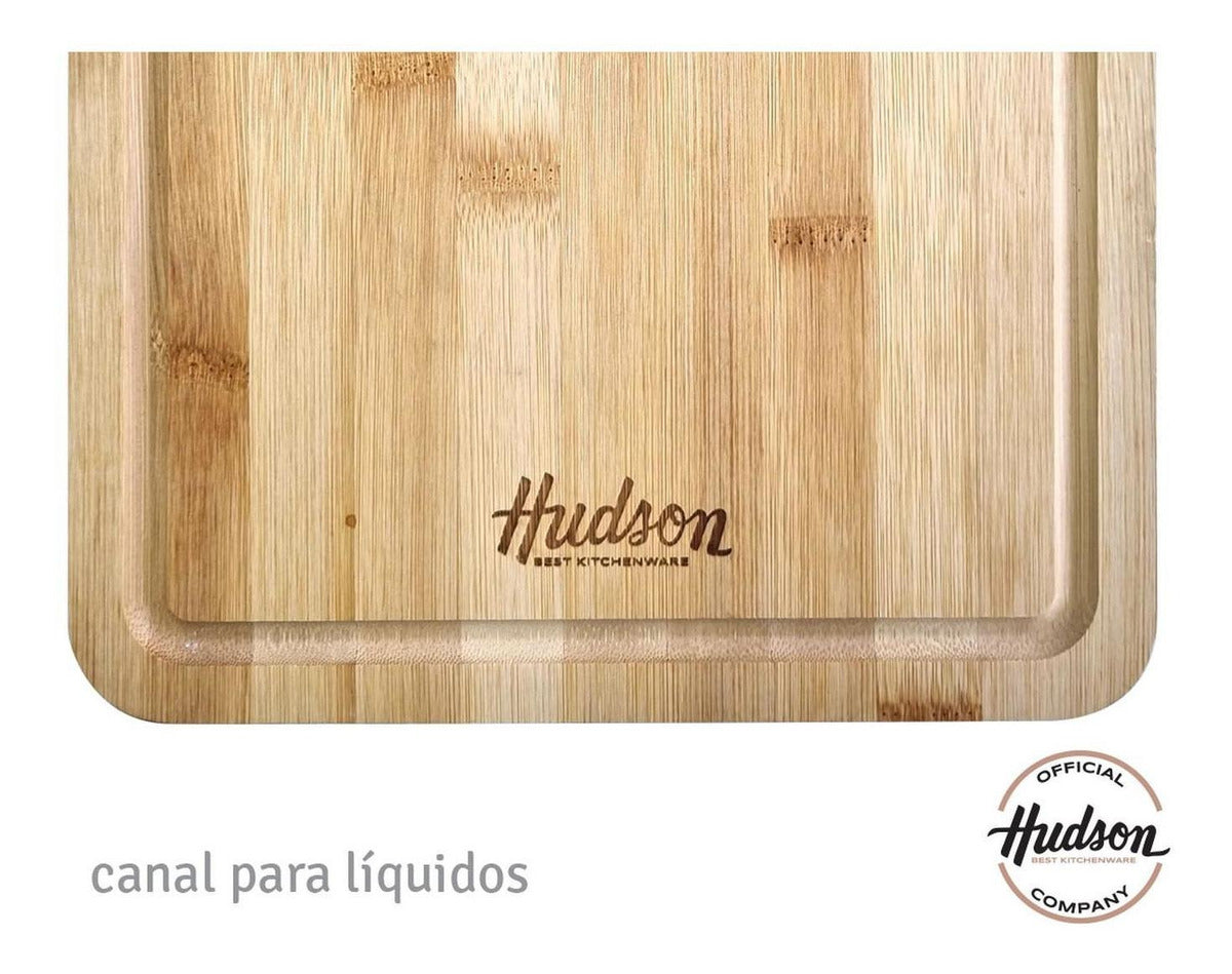 Tabla De Madera Bambú Cocina Hudson 30 X 40 X 1.5 Cm