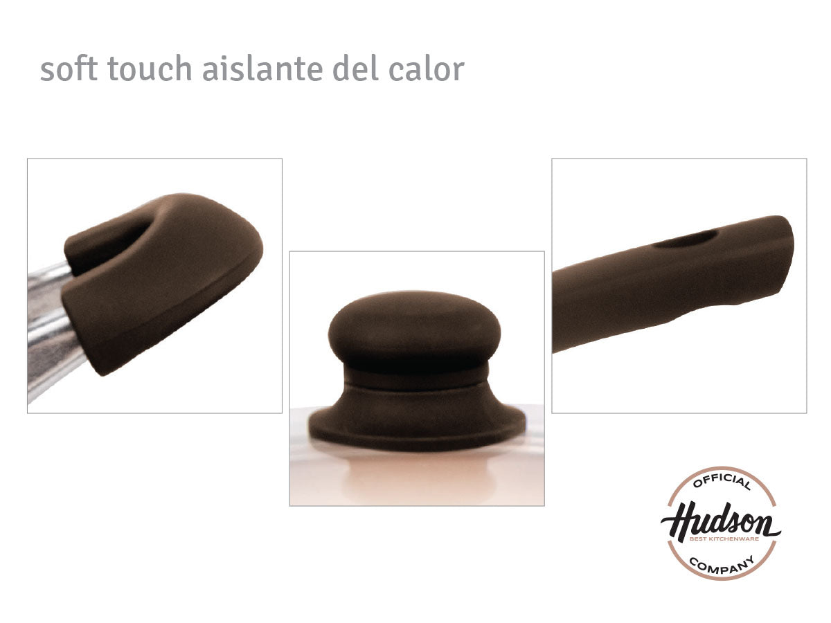 Bateria de Cocina 5 piezas Aluminio c/ Antiadherente Ceramico Cobre