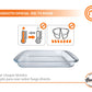 Asadera Hudson Vidrio Templado Rectangular Horno 29.5 Cm