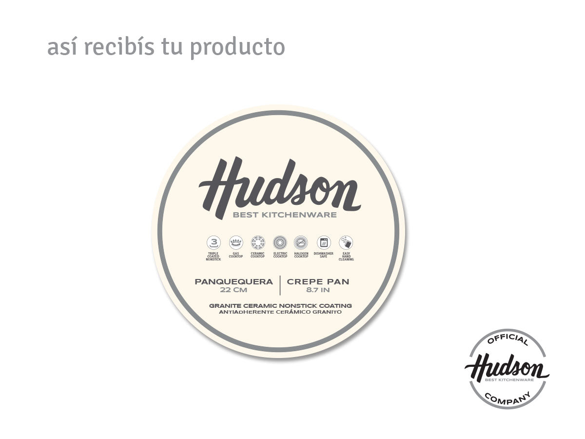 Panquequera Hudson Antiadherente 22cm Granito