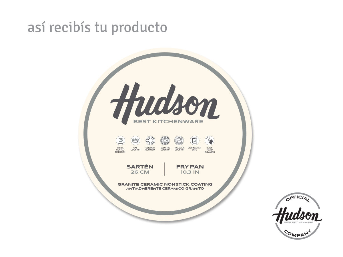 Sarten Antiadherente  Hudson 24 Cm Granito