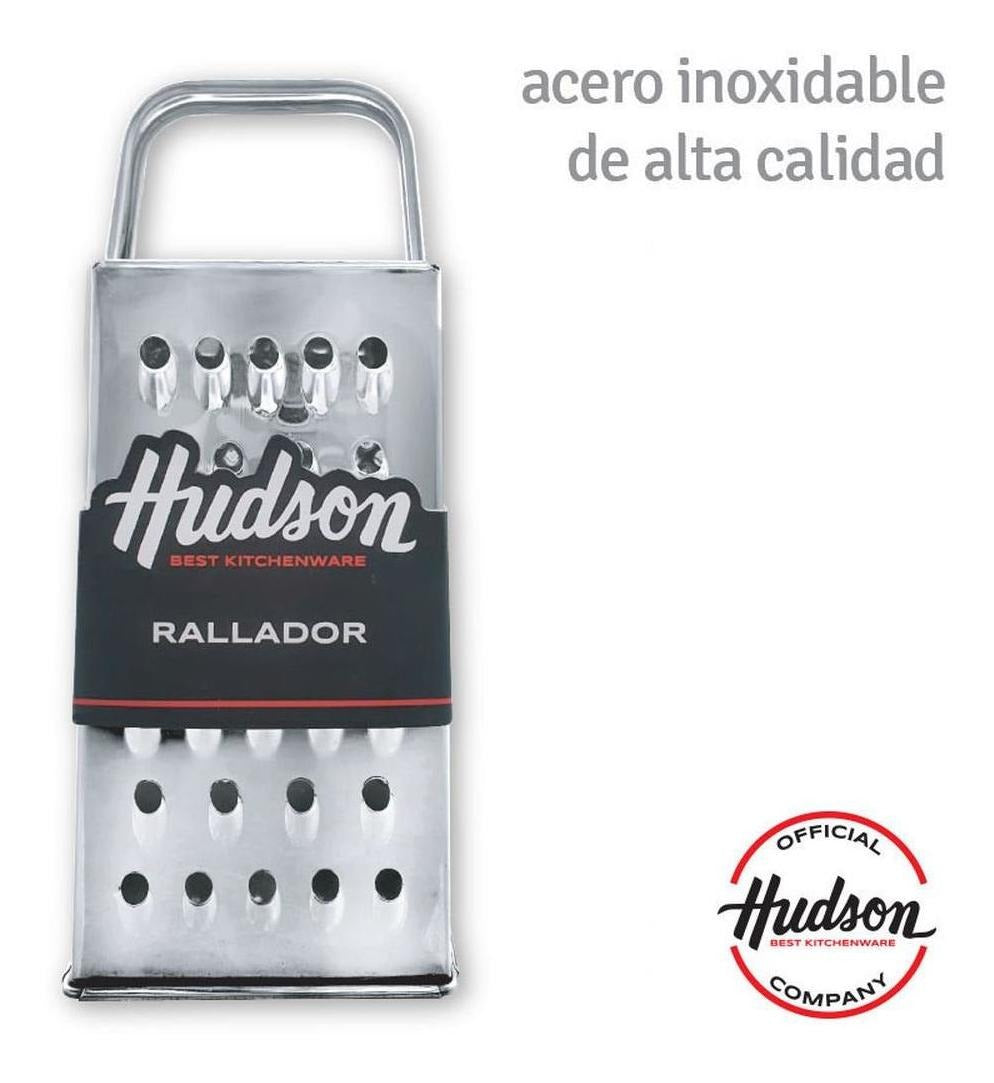 Set 3 Ralladores Hudson De Acero Inoxidable 4 Caras