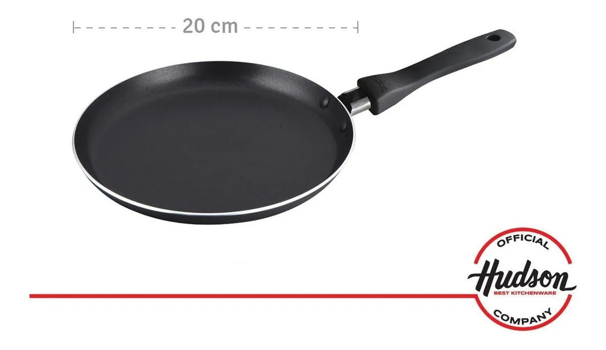 Set Sartén Doble 24 Cm + Panquequera 20 Cm Hudson Aluminio