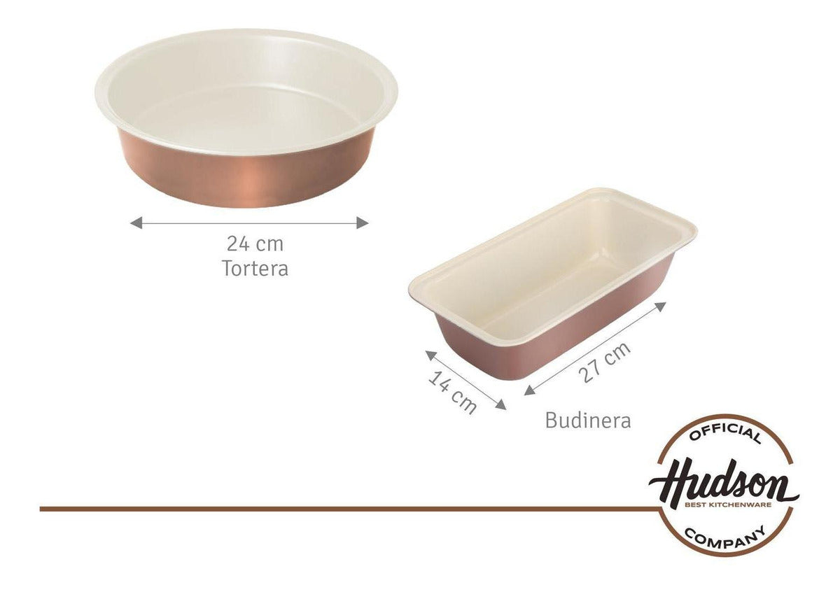 Set Budinera + Tortera Hudson Con Antiadherente Cerámico