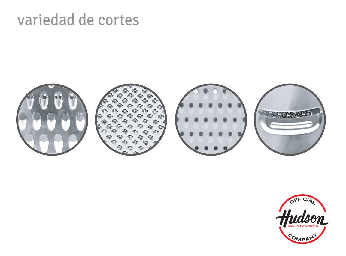 Rallador Manual Acero Inoxidable 4 Caras 22 Cm