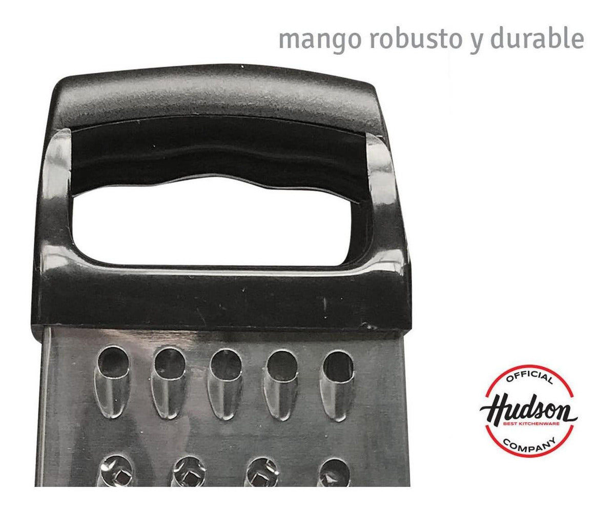 Set 3 Ralladores Hudson De Acero Inoxidable 4 Caras