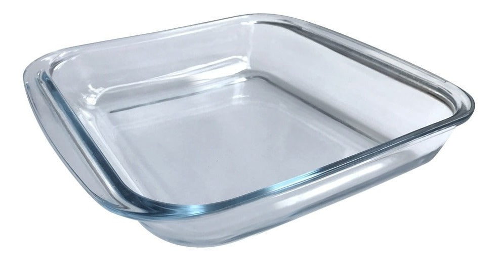 Asadera De Vidrio Templado Hudson Cuadrada Para Horno 24 Cm