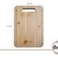 Tabla De Madera Bambú Cocina Hudson 19 X 27 X 1.5 Cm