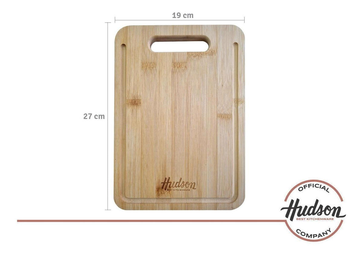 Tabla De Madera Bambú Cocina Hudson 19 X 27 X 1.5 Cm