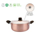 Cacerola Aluminio 24 cm c/ Antiadherente Ceramico Cobre